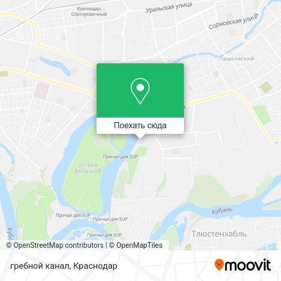 Карта гребной канал