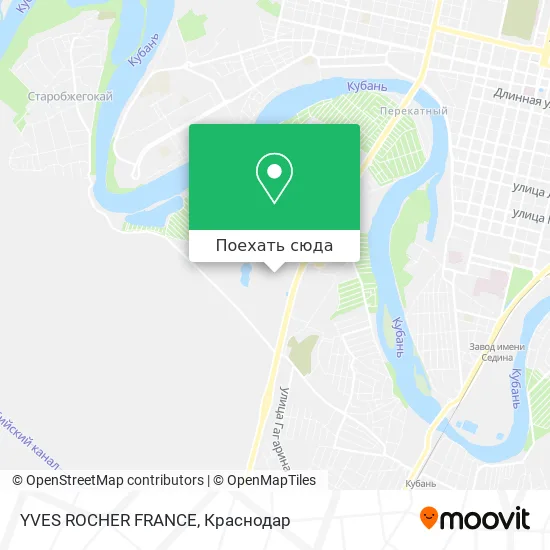 Карта YVES ROCHER FRANCE