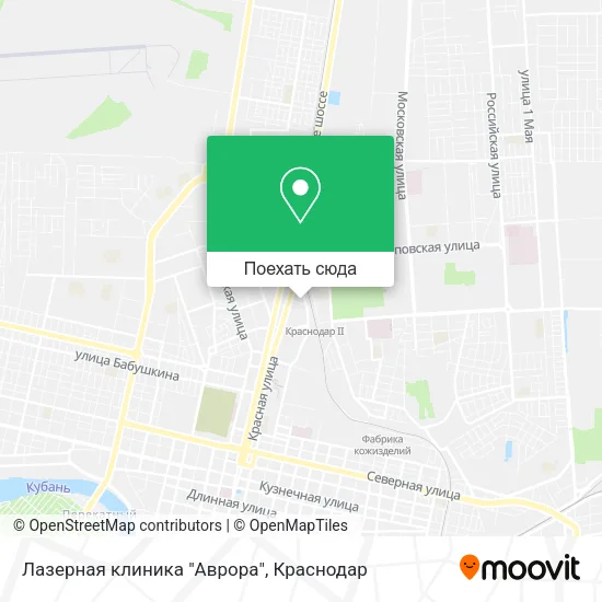 Карта Лазерная клиника "Аврора"