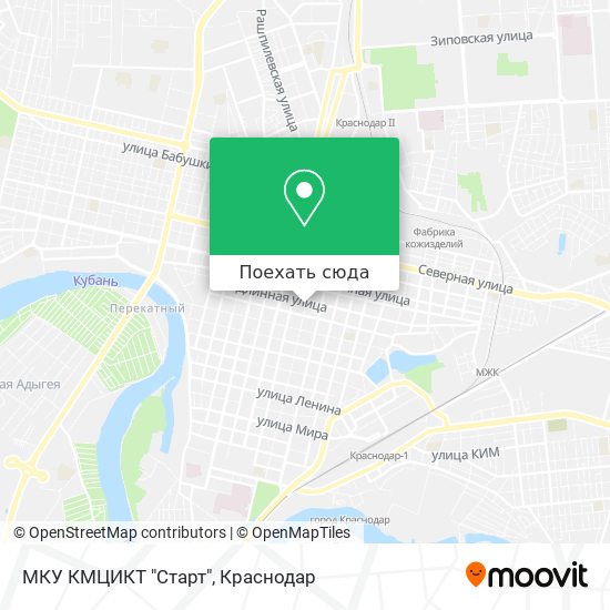 Карта МКУ КМЦИКТ "Старт"