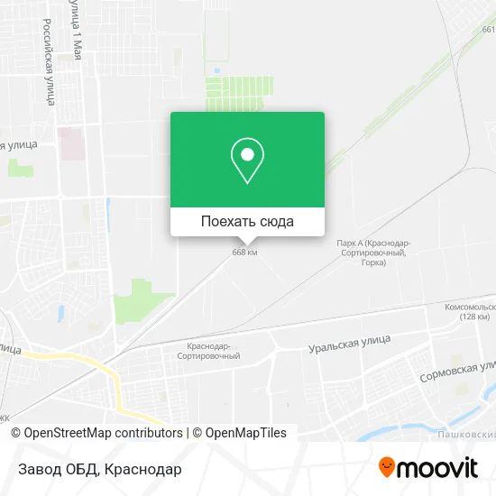 Карта Завод ОБД