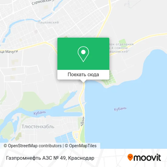 Карта Газпромнефть АЗС № 49
