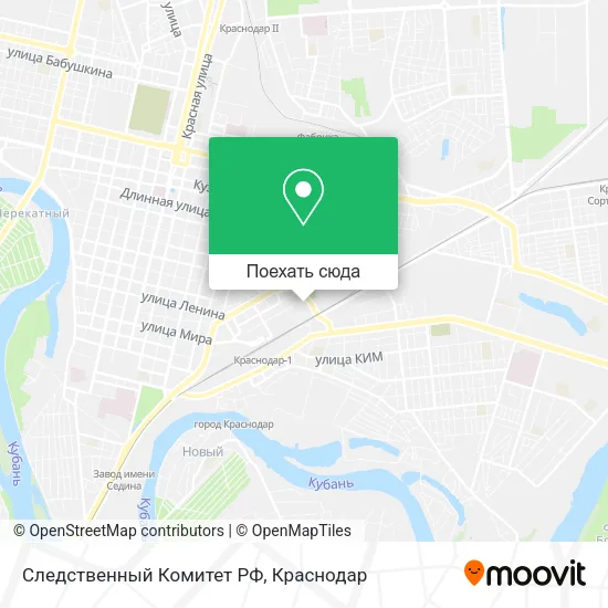 Карта Следственный Комитет РФ
