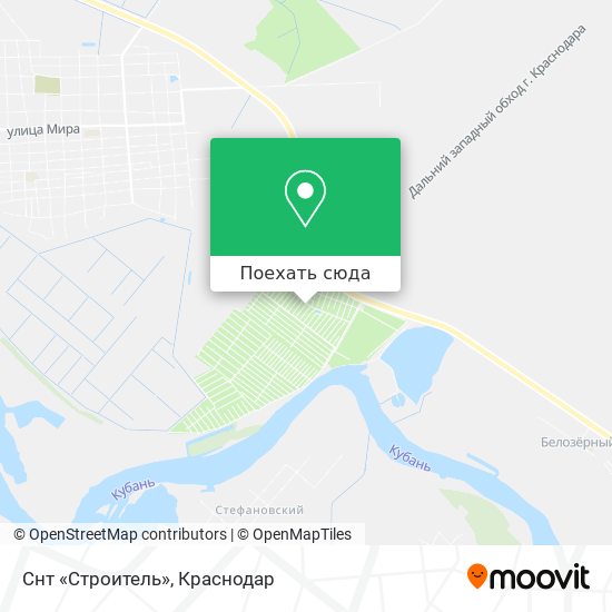 Карта Снт «Строитель»
