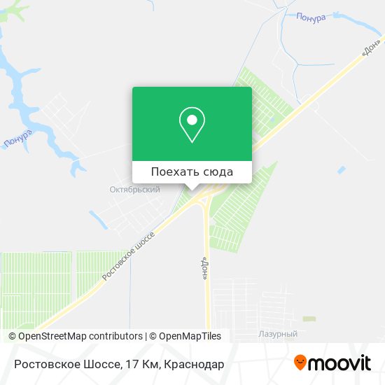 Карта Ростовское Шоссе, 17 Км