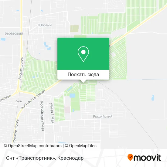 Карта Снт «Транспортник»