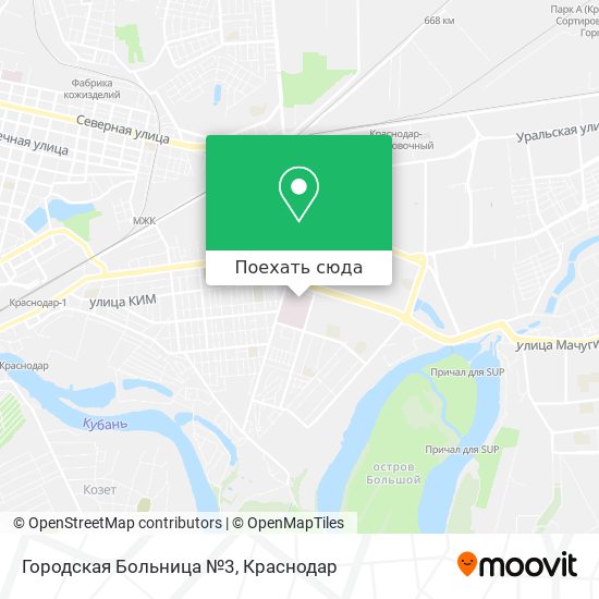 Карта Городская Больница №3