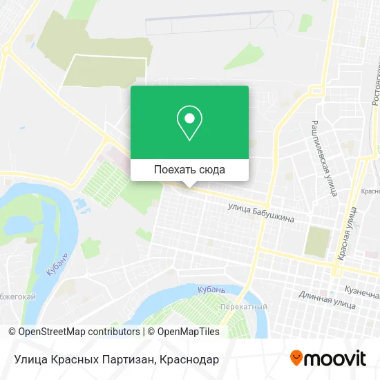 Карта Улица Красных Партизан