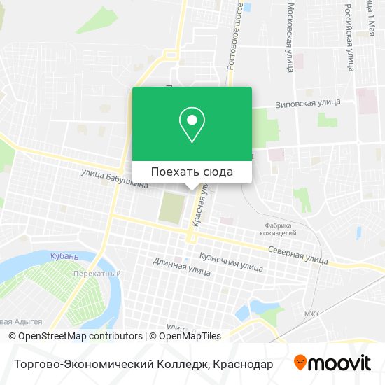 Карта Торгово-Экономический Колледж