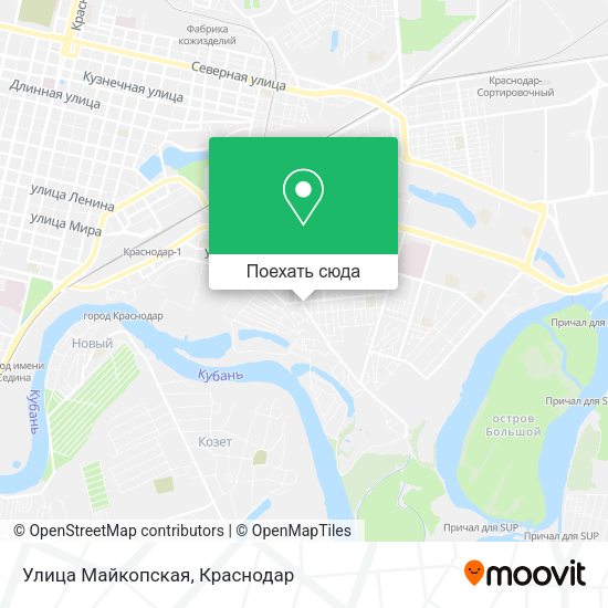 Карта Улица Майкопская