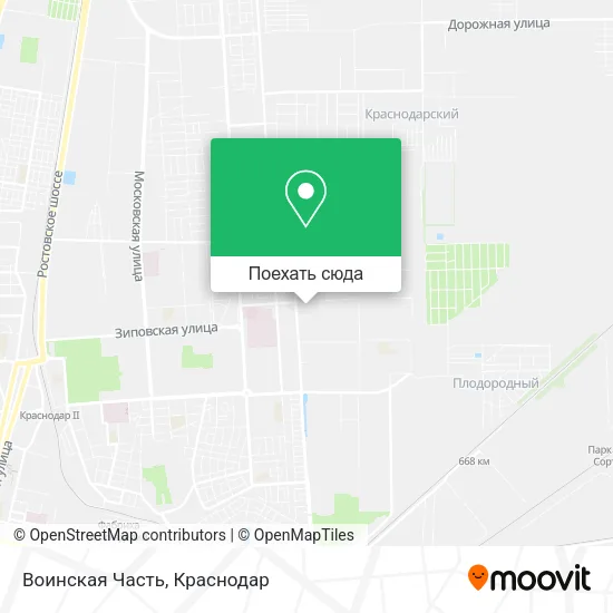 Карта Воинская Часть
