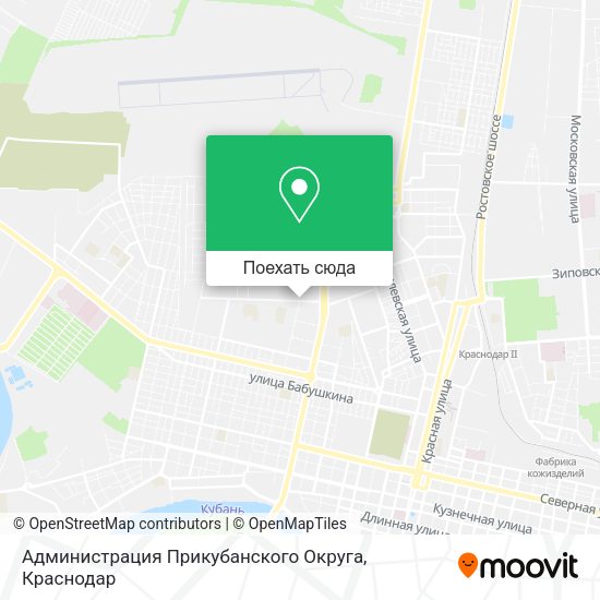 Карта Администрация Прикубанского Округа