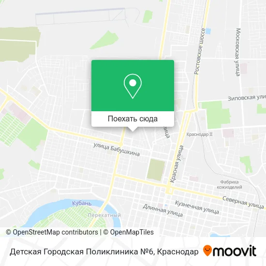 Карта Детская Городская Поликлиника №6
