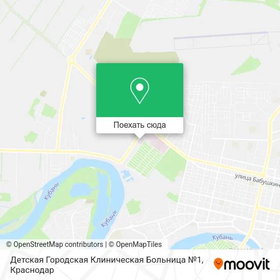 Карта Детская Городская Клиническая Больница №1
