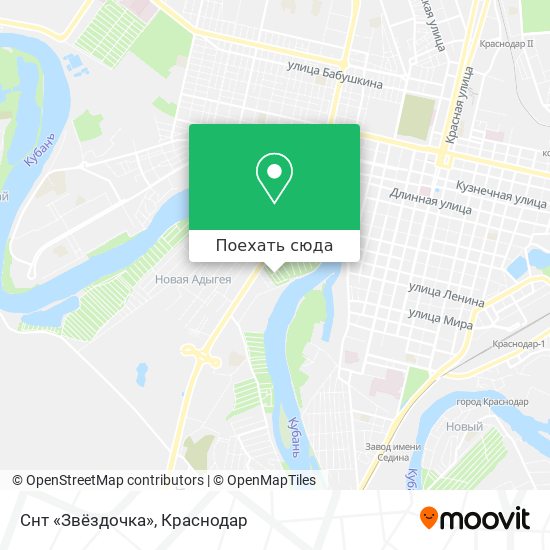 Карта Снт «Звёздочка»