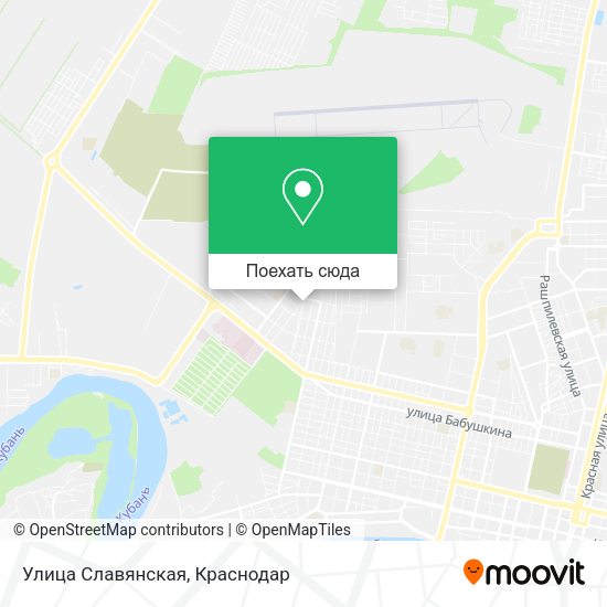 Карта Улица Славянская