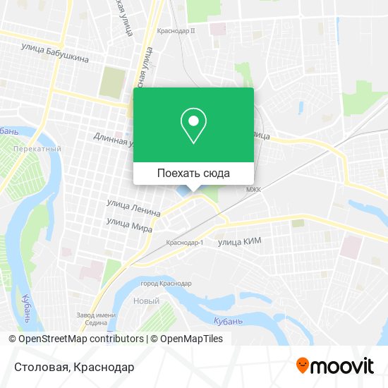 Карта Столовая