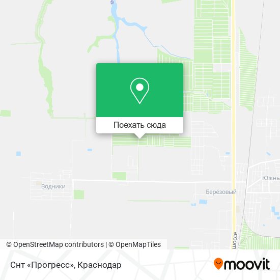 Карта Снт «Прогресс»