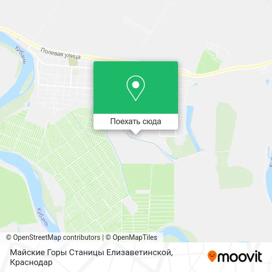 Карта Майские Горы Станицы Елизаветинской