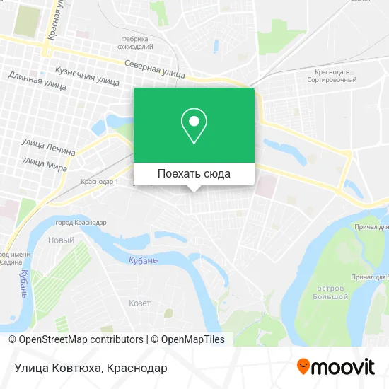 Карта Улица Ковтюха