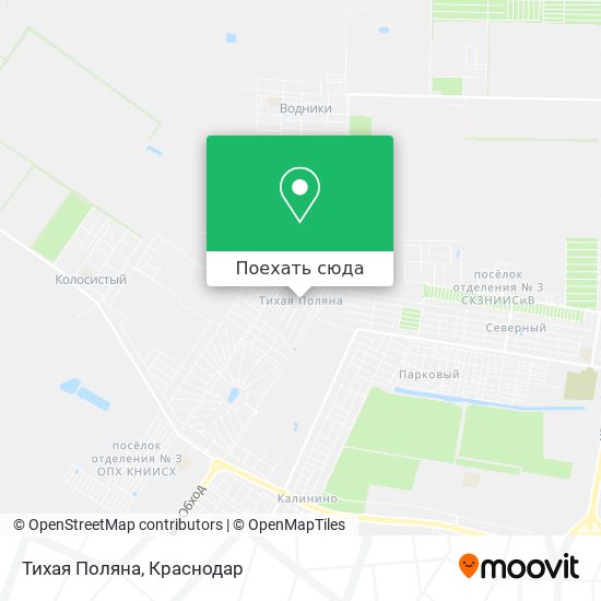 Карта Тихая Поляна