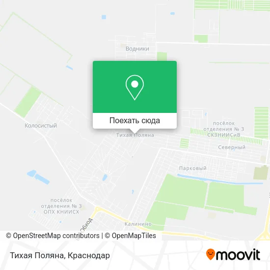 Карта Тихая Поляна