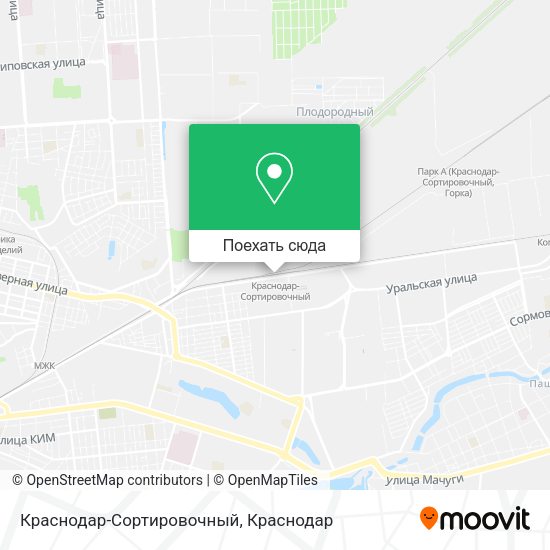 Карта Краснодар-Сортировочный