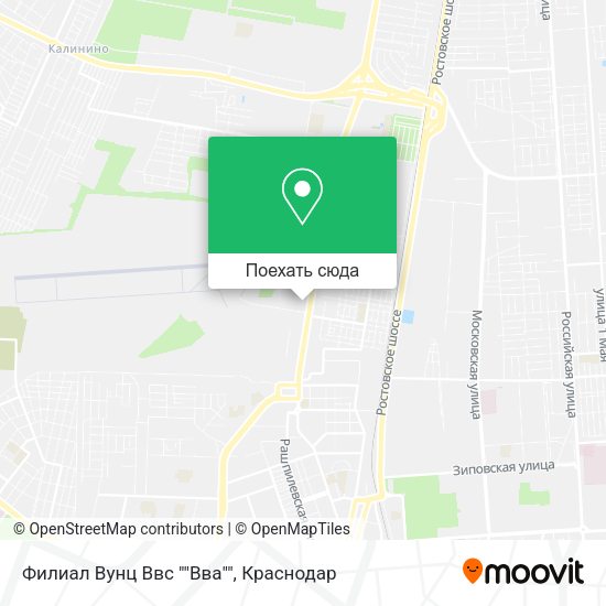 Карта Филиал Вунц Ввс ""Вва""