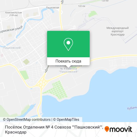 Карта Посёлок Отделения № 4 Совхоза ""Пашковский""