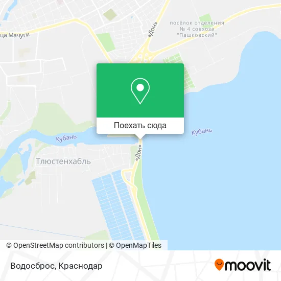 Карта Водосброс
