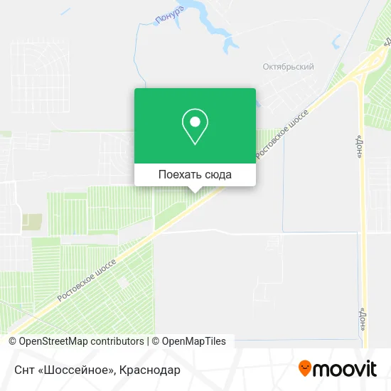 Карта Снт «Шоссейное»
