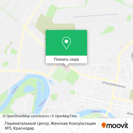 Карта Перинатальный Центр, Женская Консультация №5