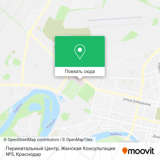 Карта Перинатальный Центр, Женская Консультация №5