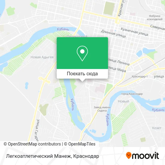 Карта Легкоатлетический Манеж