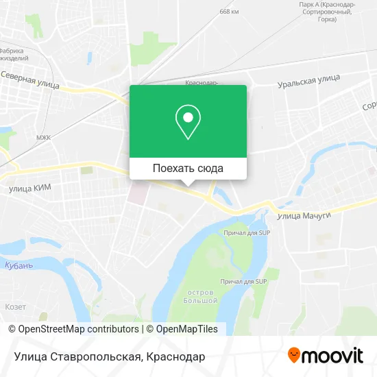 Карта Улица Ставропольская