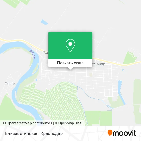 Карта Елизаветинская