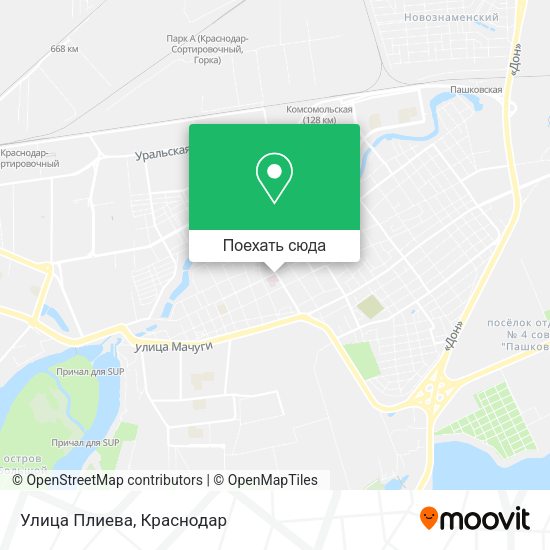 Карта Улица Плиева