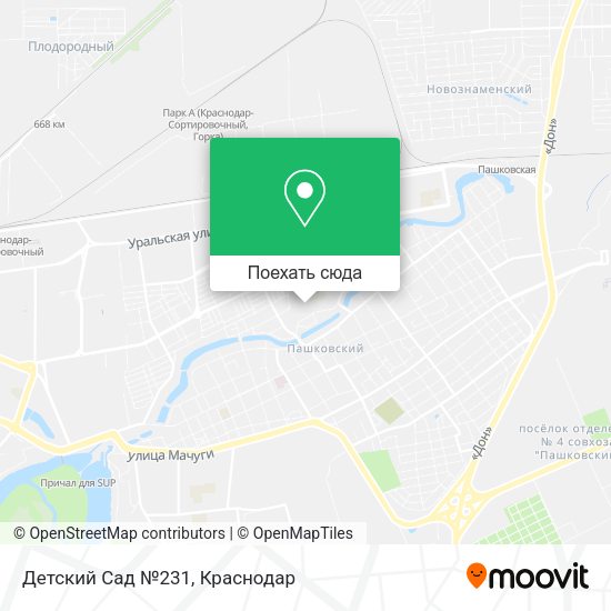 Карта Детский Сад №231