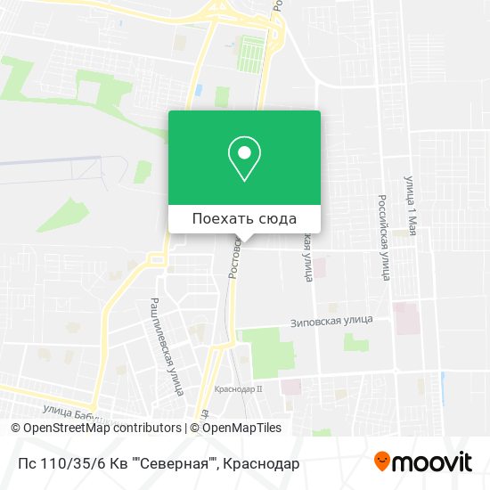 Карта Пс 110/35/6 Кв ""Северная""