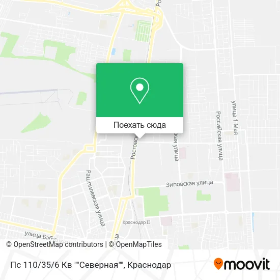 Карта Пс 110/35/6 Кв ""Северная""