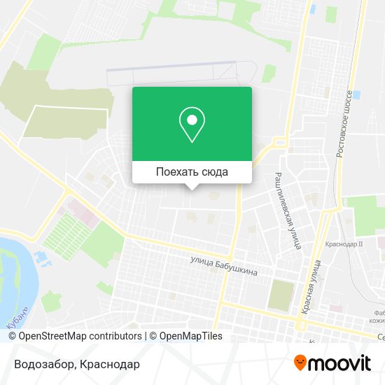 Карта Водозабор
