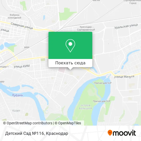 Карта Детский Сад №116
