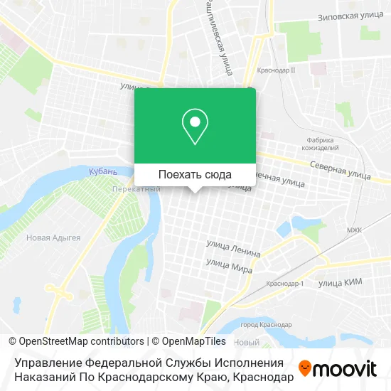 Карта Управление Федеральной Службы Исполнения Наказаний По Краснодарскому Краю