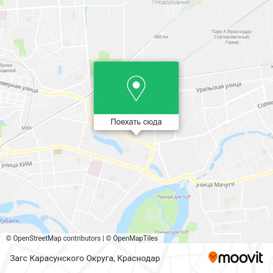 Карта Загс Карасунского Округа