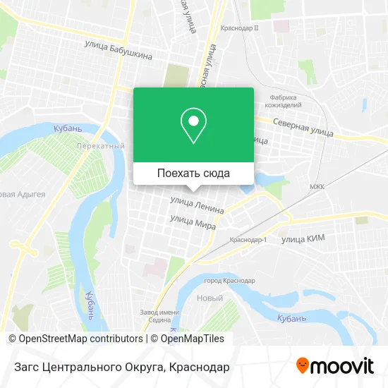Карта Загс Центрального Округа