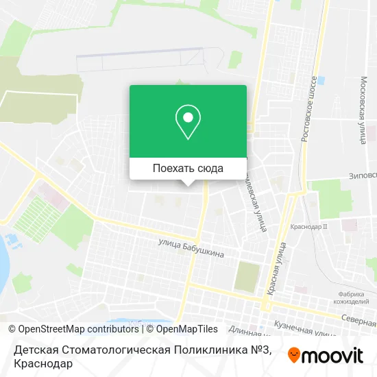 Карта Детская Стоматологическая Поликлиника №3