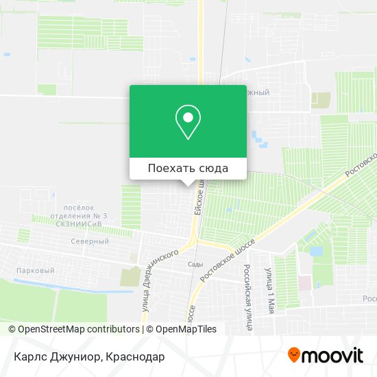 Карта Карлс Джуниор