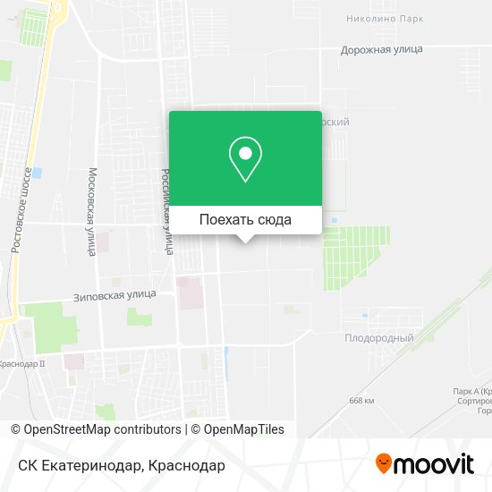 Карта СК  Екатеринодар