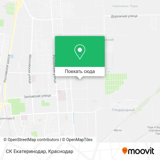 Карта СК  Екатеринодар