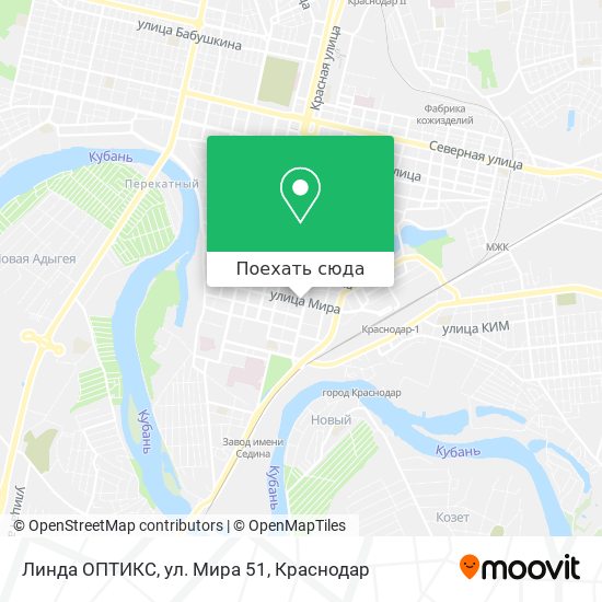 Карта Линда ОПТИКС, ул. Мира 51